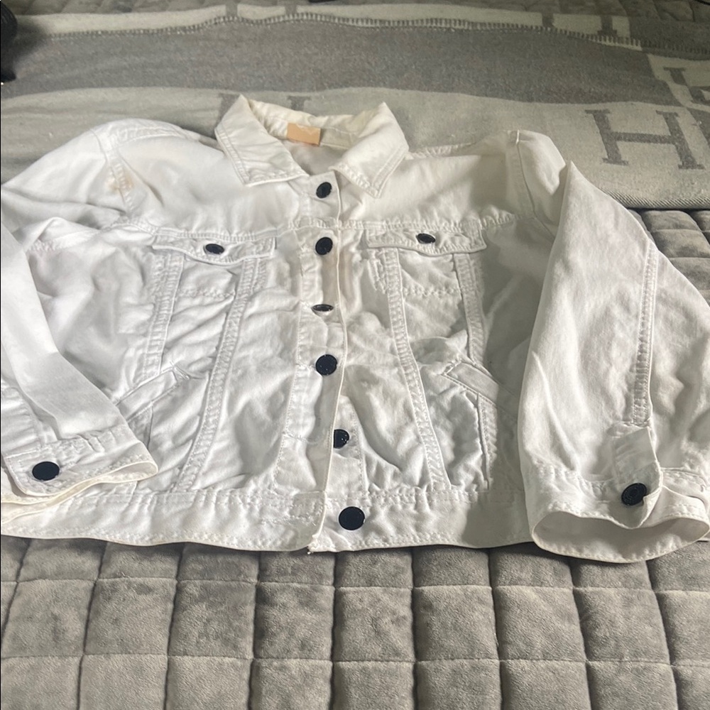 Womens White Denim Jacket